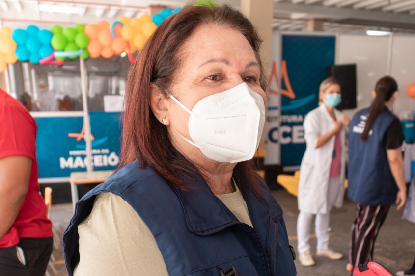 Secretária municipal de Saúde, Célia Fernandes. Foto: Victor Vercant/SMS