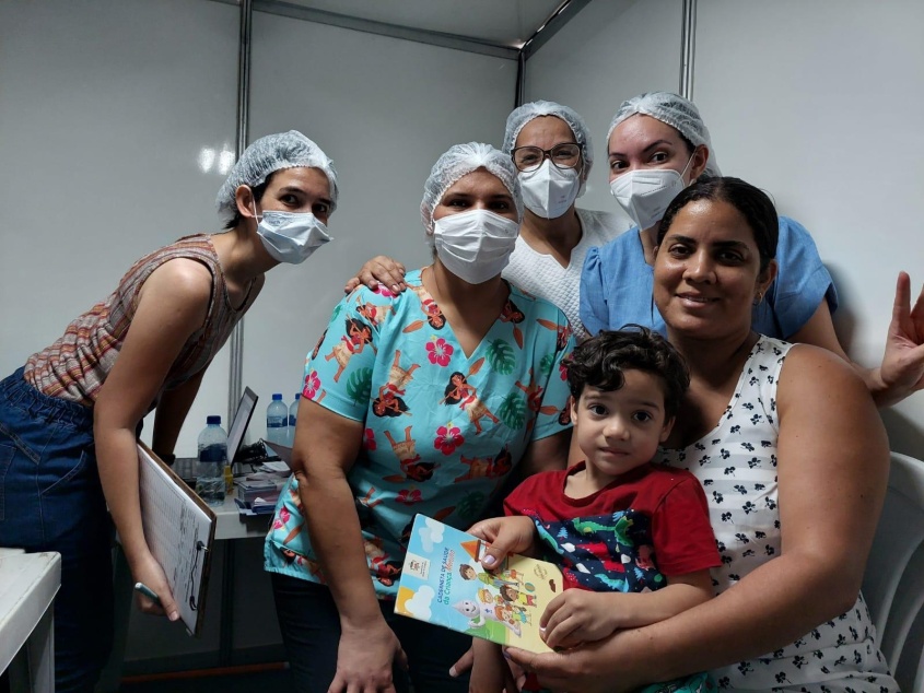 Vacinação infantil é intensificada no fim de semana. Foto: Gerência de Imunização da SMS