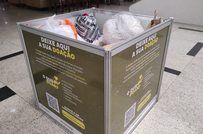 Campanha Doe Esperança tem mais um ponto de arrecadação em shopping da parte alta de Maceió