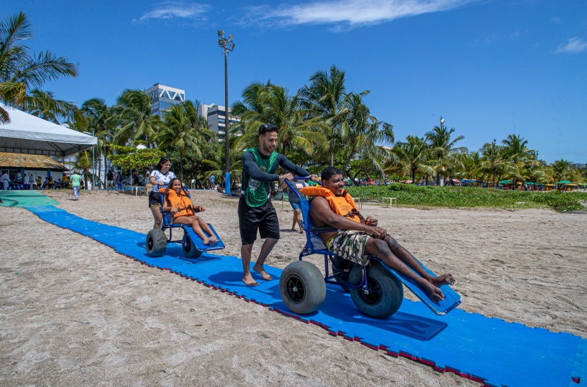 Praia Acessível funcionará em horário especial a partir desta quarta (07)