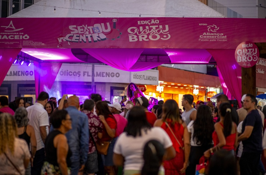 Sextou no Centro une cultura e saúde em edição especial do Outubro Rosa