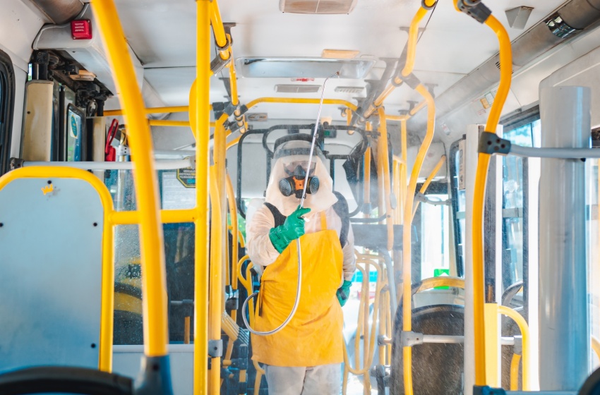 Fiscalização da SMTT monitora sanitização de coletivos urbanos