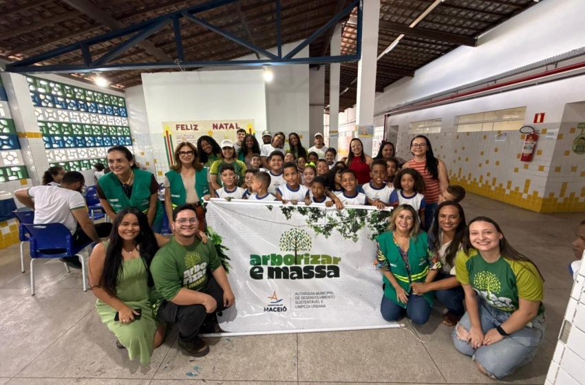 Projeto da Alurb leva ações educativas para escola da rede municipal, no Tabuleiro