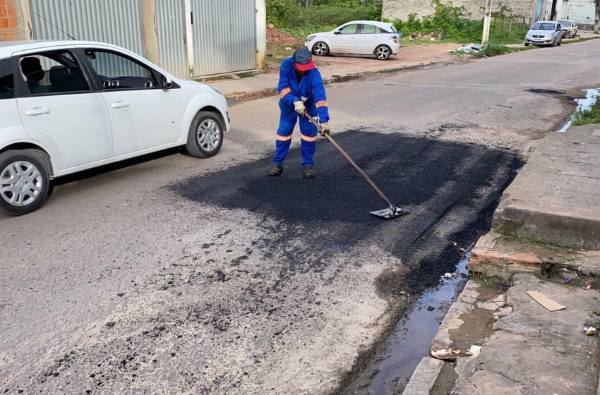 Prefeitura dá continuidade à operação tapa-buraco
