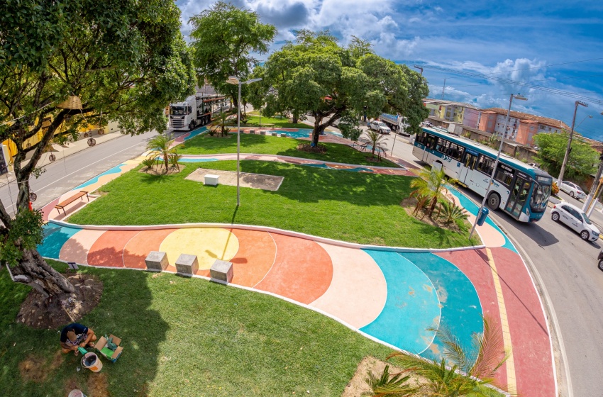 Bomba da Marieta se transforma em obra de arte a céu aberto após reforma e pintura