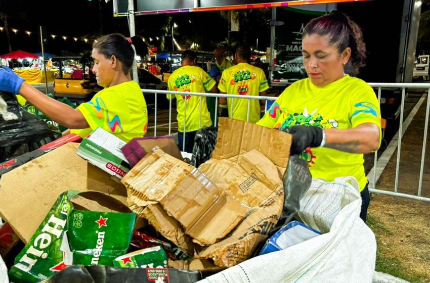 Coleta Seletiva é Massa recolhe 2,6 toneladas de recicláveis no primeiro fim de semana do Verão Massayó