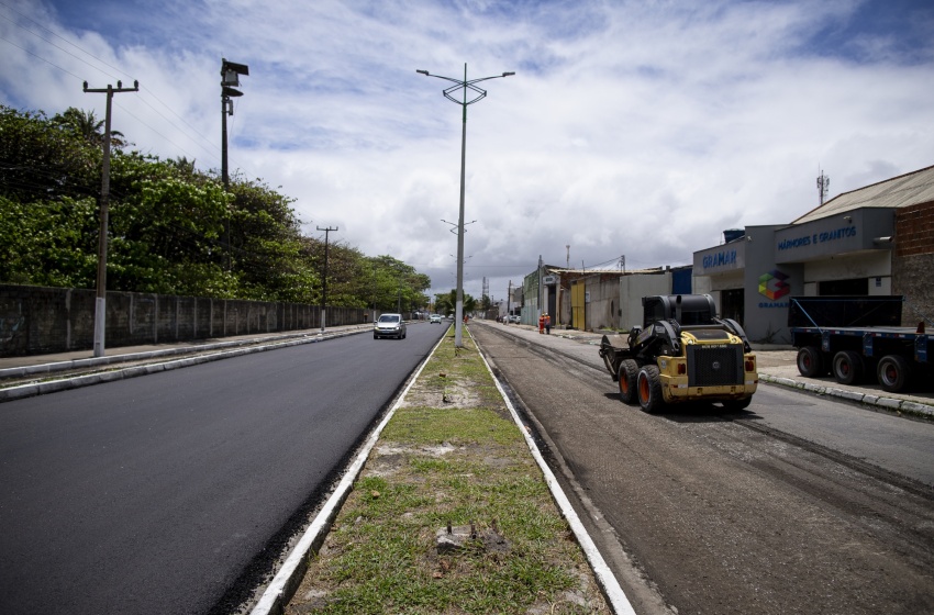 Prefeitura de Maceió já pavimentou 3 km da Rota da Lagoa, no Vergel do Lago