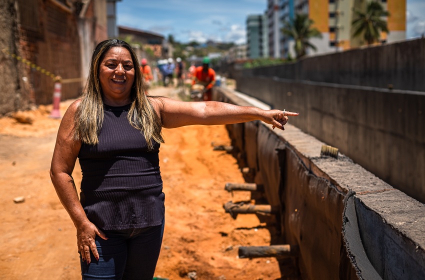 Renasce Salgadinho: Moradores do entorno do Riacho Águas Férreas comemoram chegada de obras na região
