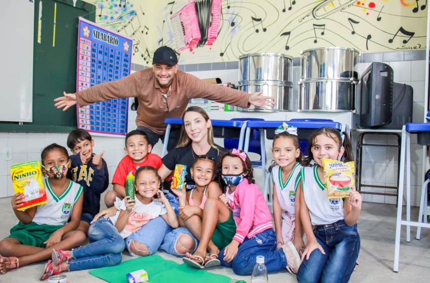 Educação realiza ação nutricional na escola Dom Helder Câmara, no Feitosa