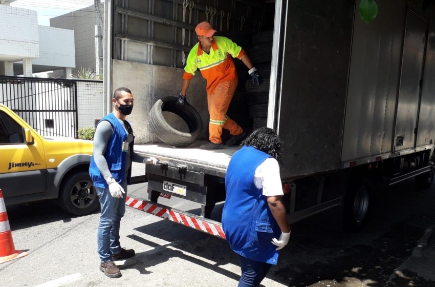 Prefeitura inicia Mutirão de Coleta de Pneus em borracharias de Maceió