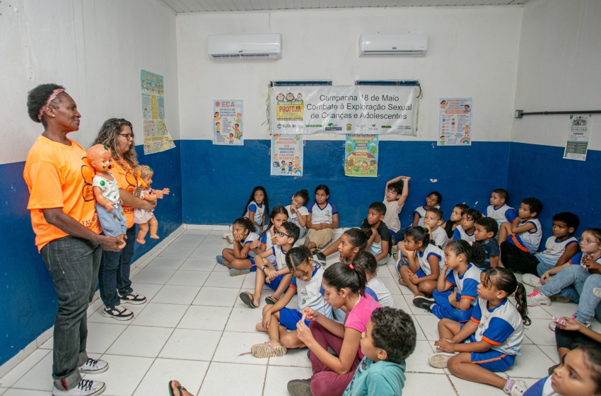Maio Laranja promove ações de conscientização para crianças de escola municipal