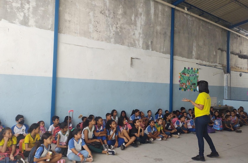 Renasce Salgadinho realiza dinâmica ambiental em escola municipal no Poço