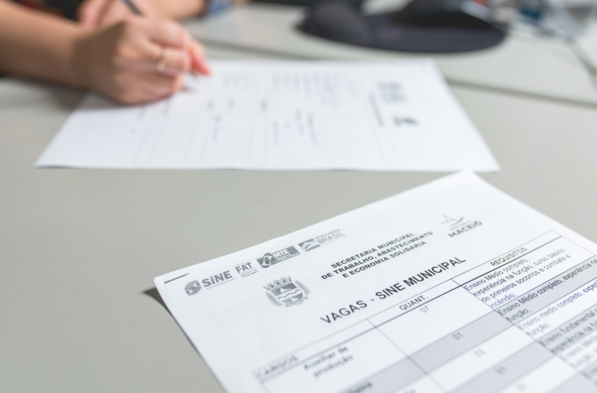 Confira as vagas de emprego disponíveis no Sine Maceió nesta segunda (21)