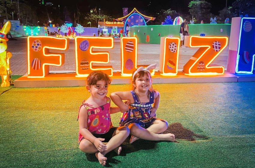 Vila da Páscoa iluminada segue aberta até este domingo (7)