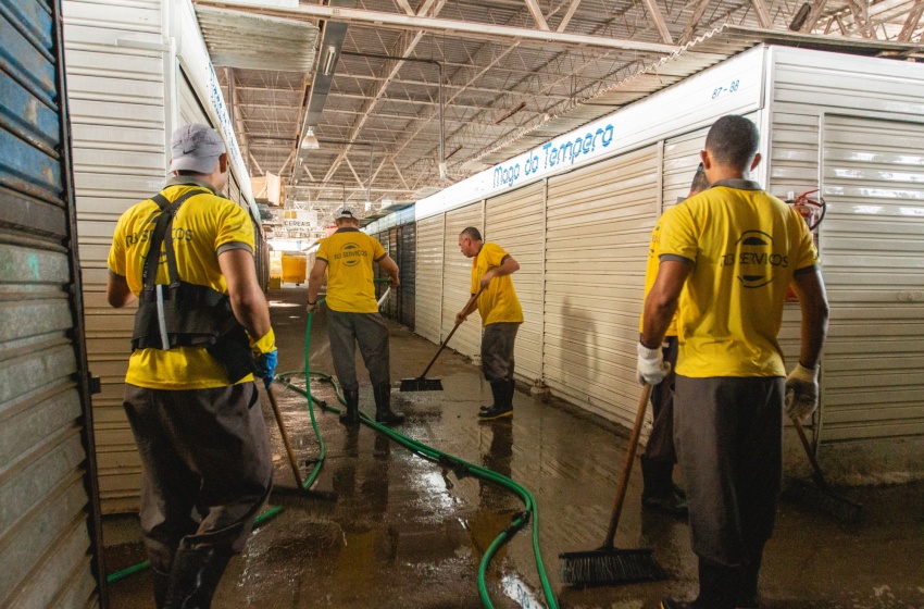 Mercado da Produção fecha para realização do mutirão de limpeza na segunda (23)