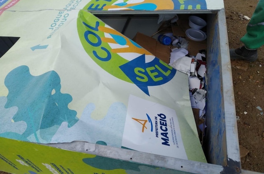 Vandalismo em Pontos de Entrega Voluntária gera despesa extra para a Prefeitura de Maceió
