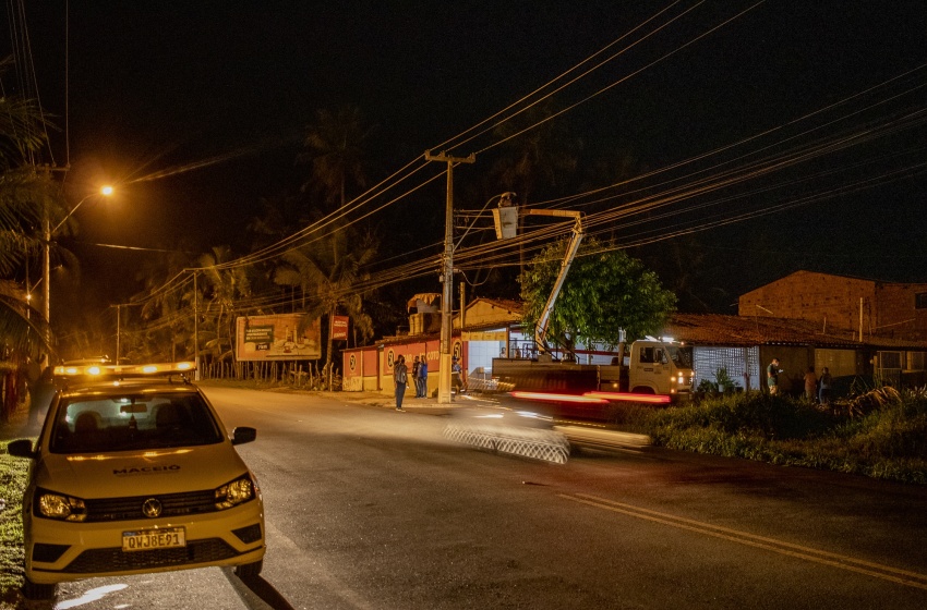 Sima executa força-tarefa para reparos na iluminação do Litoral Norte de Maceió