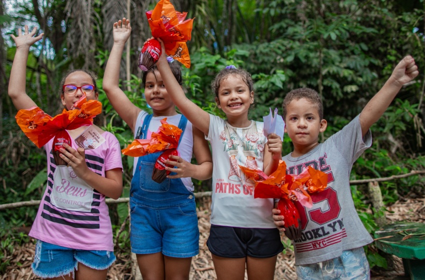 Caça aos ovos leva mais de 3 mil pessoas ao Parque Municipal