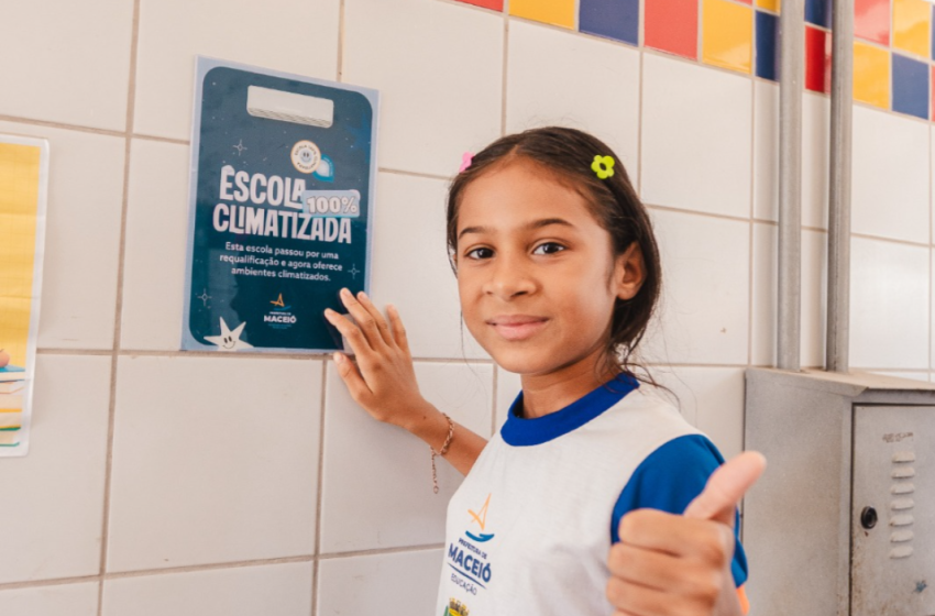 Escola municipal no Biu recebe selo de 100% climatizada