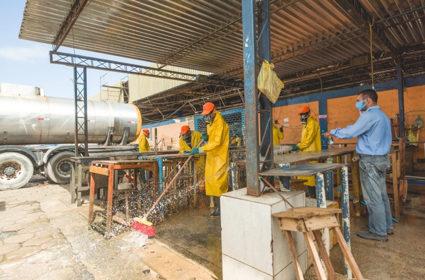 Mercado da Produção recebe novo mutirão de limpeza e higienização