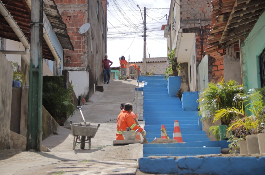 Obra na escadaria do bairro Ouro Preto entra na fase final de reestruturação