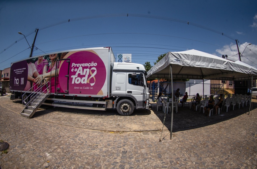 Carreta do Amor: Saúde leva ao Caetés mutirão de citologias e mamografias