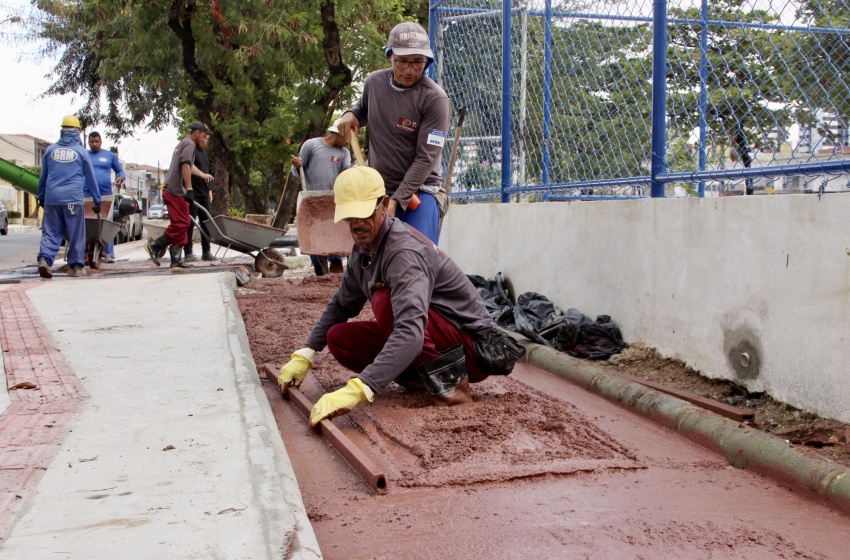 Parque da Mulher recebe nova etapa de concretagem