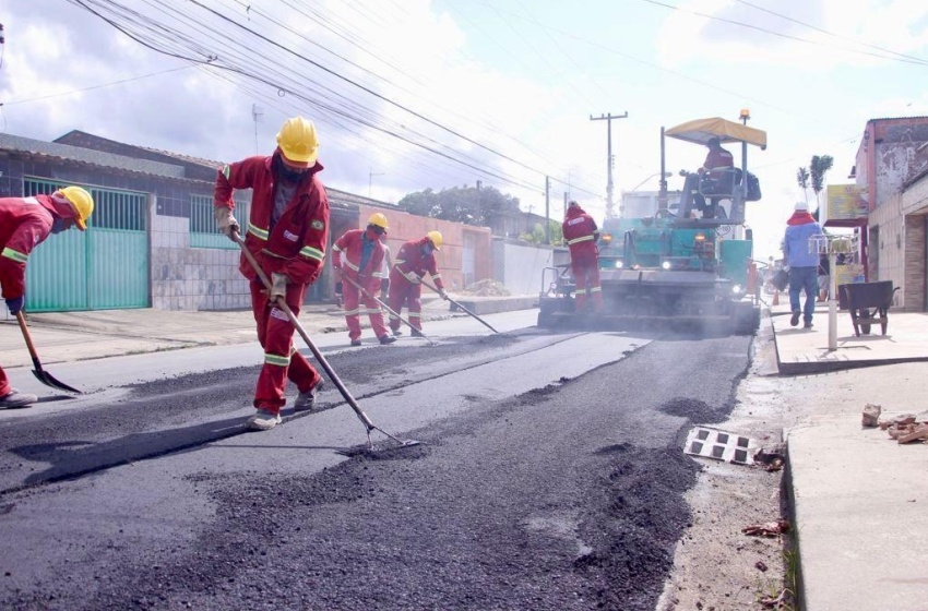 Obras do Programa Mais Asfalto seguem a todo vapor no Conjunto Eustáquio Gomes