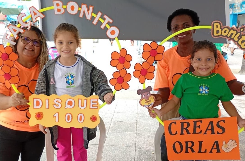 Ação no Centro de Maceió encerra campanha com conscientização infantil