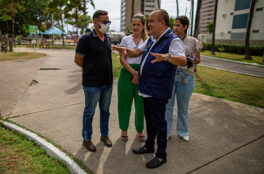 Secretarias vistoriam obras de revitalização do Corredor Vera Arruda