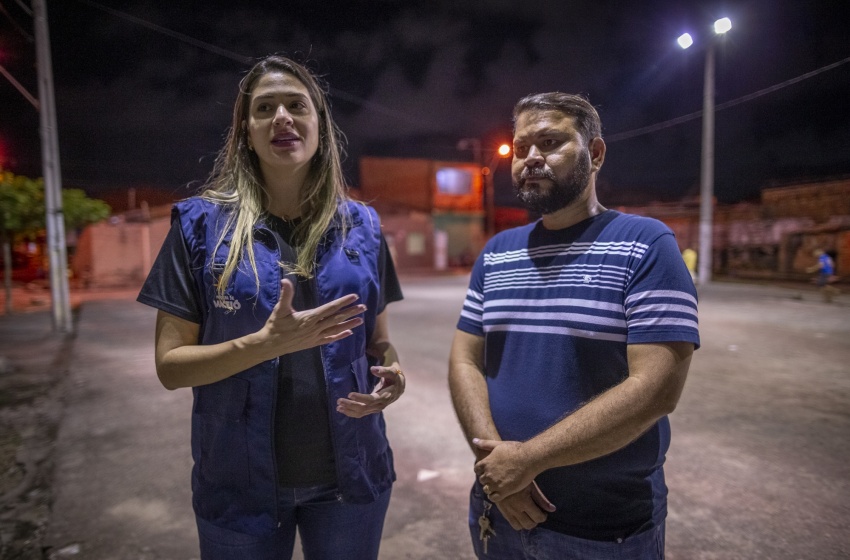 Diretora-presidente da Ilumina realiza visita técnica em bairros da região Sul de Maceió