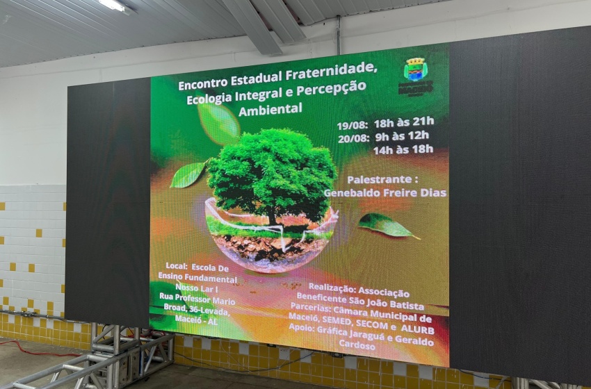 Escola da rede municipal é palco de encontro sobre fraternidade e percepção ambiental