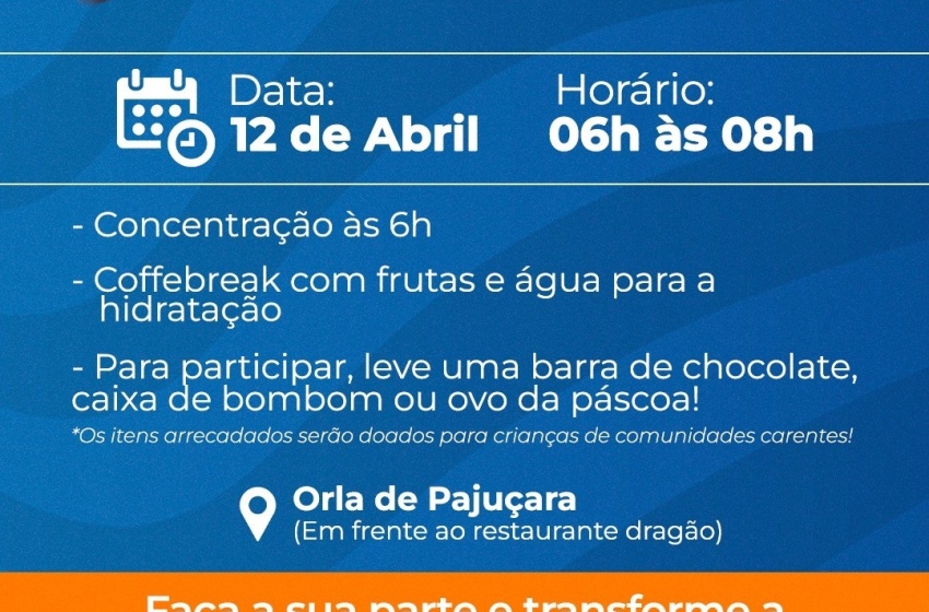 Esporte promove Aulão Funcional Solidário para arrecadar chocolates para crianças carentes de Maceió