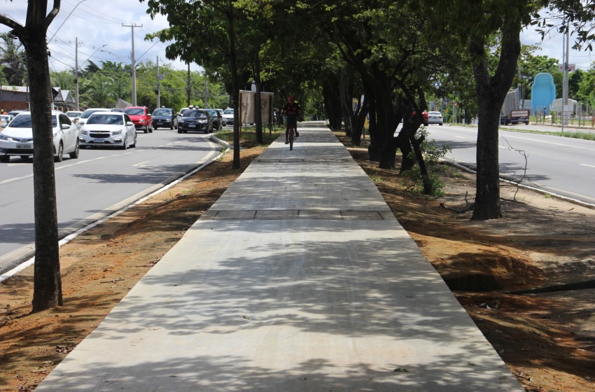 Obra do primeiro trecho da ciclovia da Durval de Góes Monteiro está em conclusão