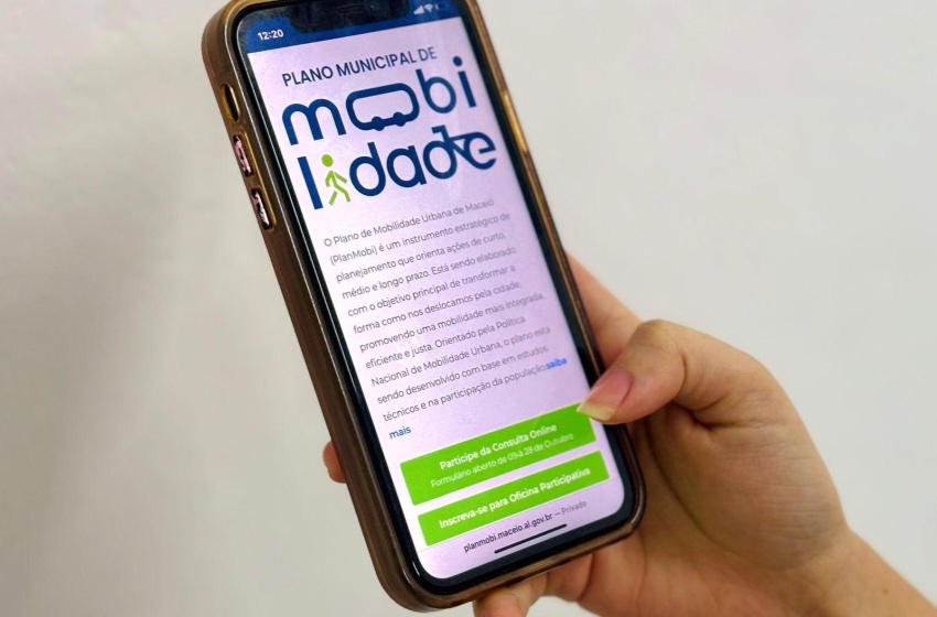 Prefeitura de Maceió abre inscrições para oficinas presenciais do Plano de Mobilidade Urbana