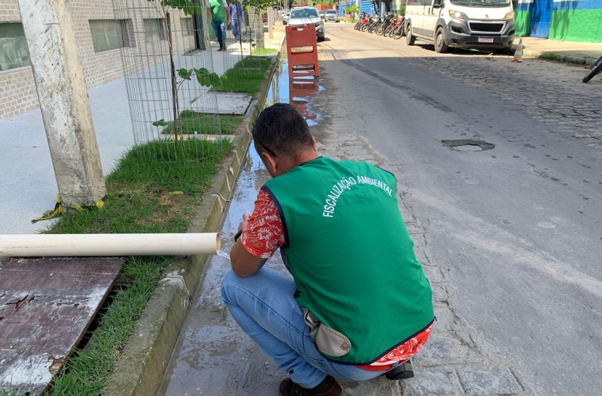 Operação Línguas Sujas identifica lançamento irregular de esgoto e autua construtora