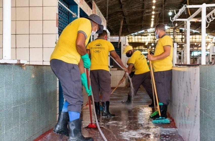 Mercado e feira do Benedito Bentes recebem o primeiro mutirão de limpeza do ano