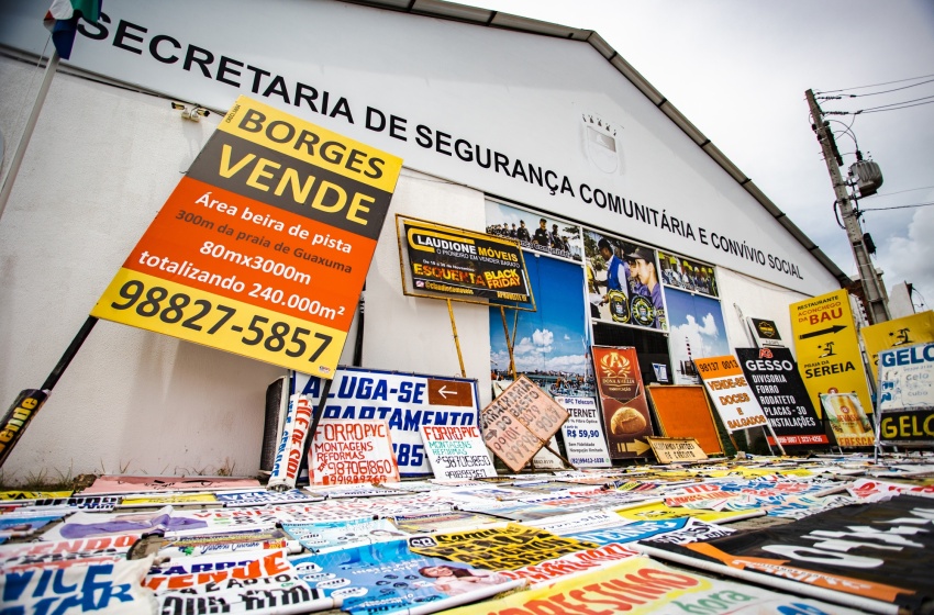 Convívio Social retira 370 publicidades irregulares em menos de três meses