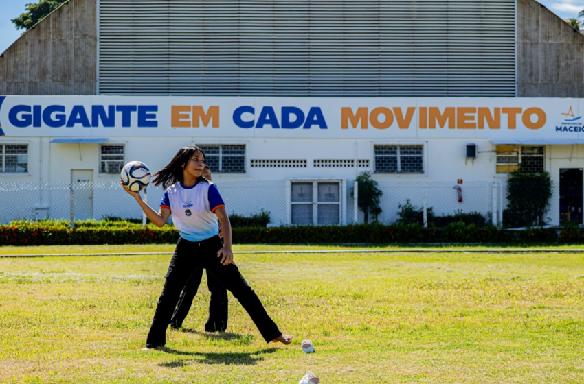 Sábado de Lazer no Gigantão reúne 300 estudantes da rede municipal em manhã de esporte e diversão