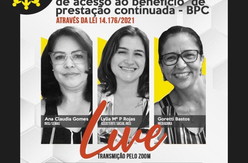 Live discute mudanças no Benefício de Prestação Continuada