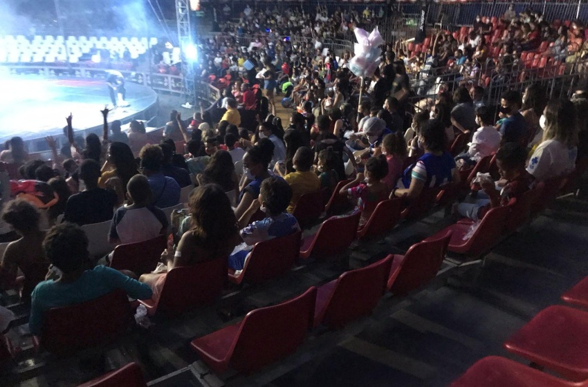 Consultório na Rua leva crianças e adolescentes ao circo