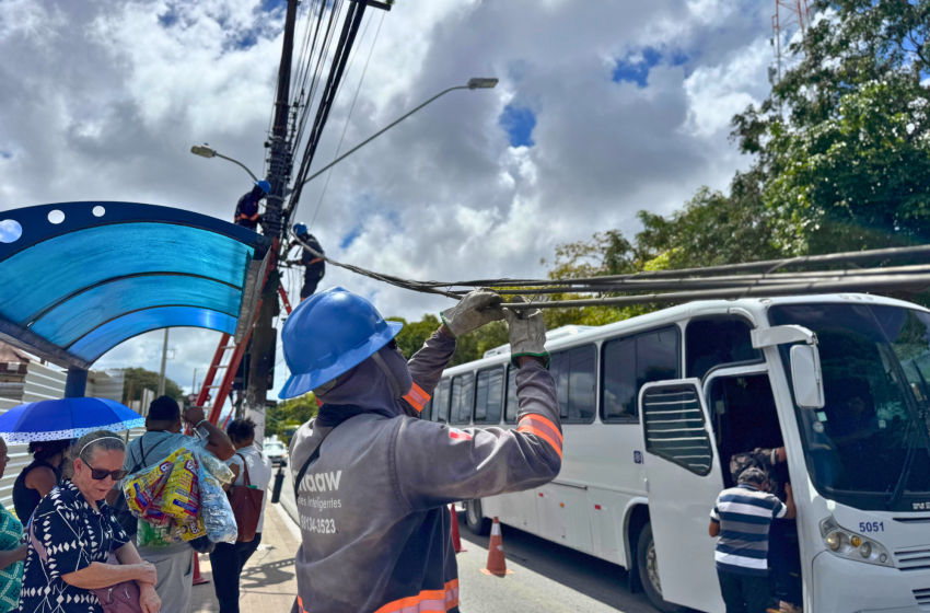 Projeto Poste Limpo inicia ação entre as Avenidas Tomás Espíndola e Durval de Góes Monteiro