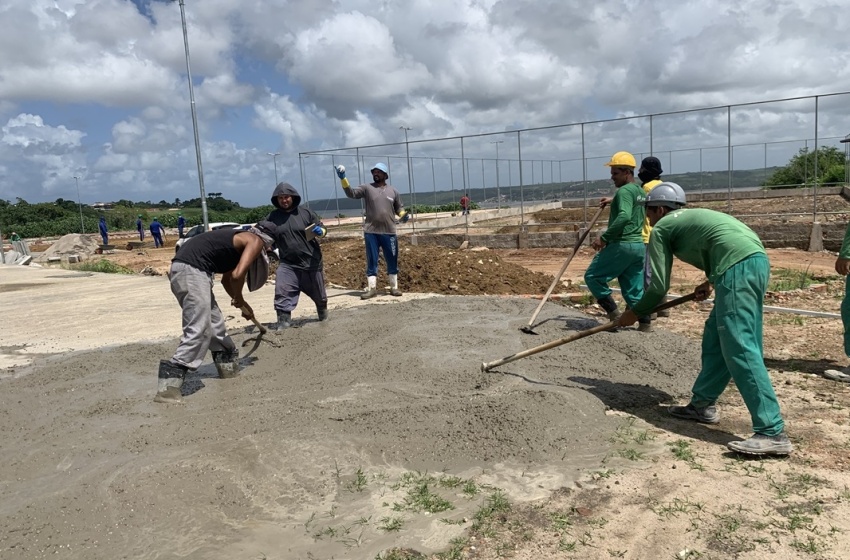 Obras de revitalização avançam no Mirante da Santa Amélia