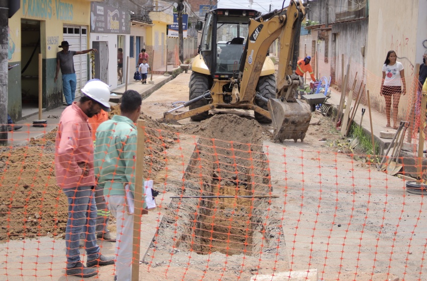 Infraestrutura inicia implantação de rede de drenagem no Santos Dumont