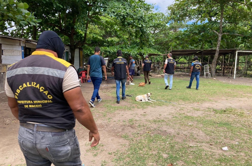 Convívio Social retira barracos construídos irregularmente às margens da Lagoa Mundaú