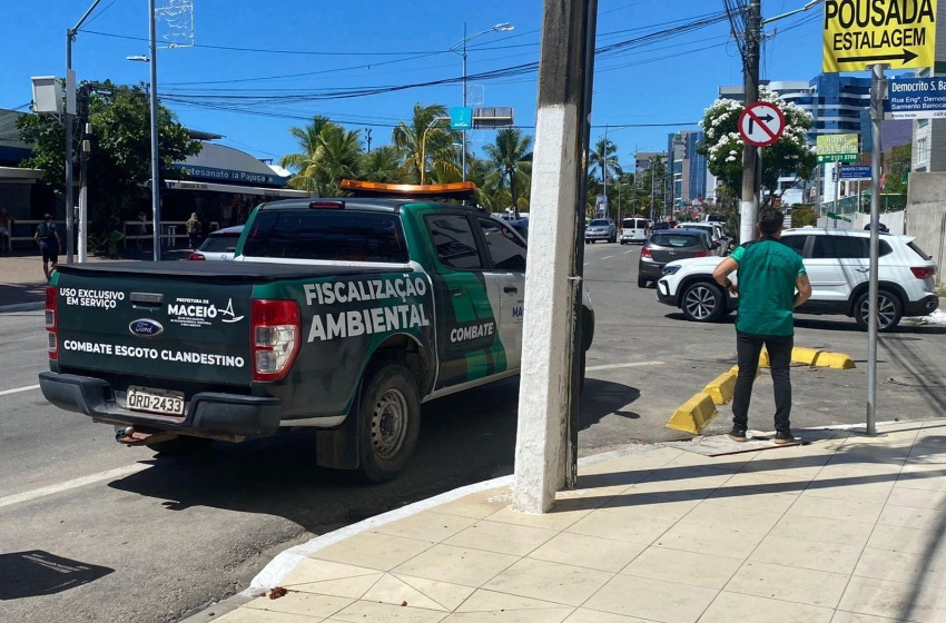 Desenvolvimento Territorial autua BRK por extravasar esgoto na Pajuçara, Jatiúca e Poço