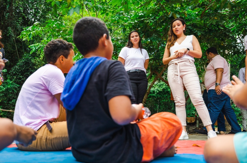 Maio Laranja: Prefeitura de Maceió realiza roda de conversa com crianças em acolhimento no Parque Municipal