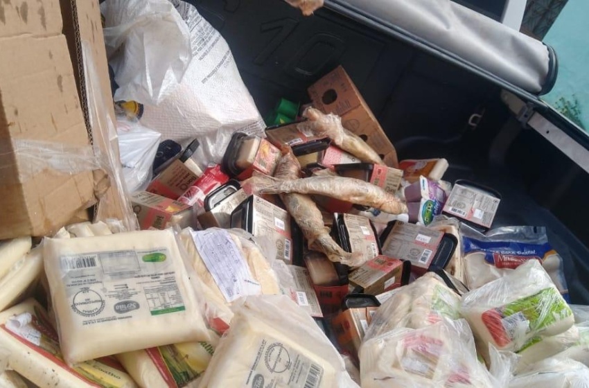 Vigilância Sanitária apreende mais de 2 toneladas de alimentos estragados no fim de semana