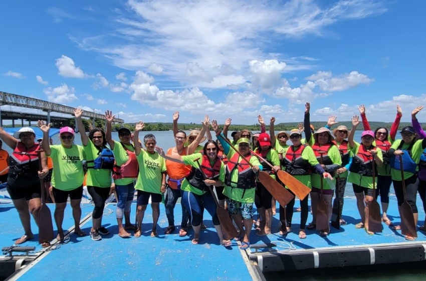 Saúde de Maceió promove projeto de canoagem para idosas