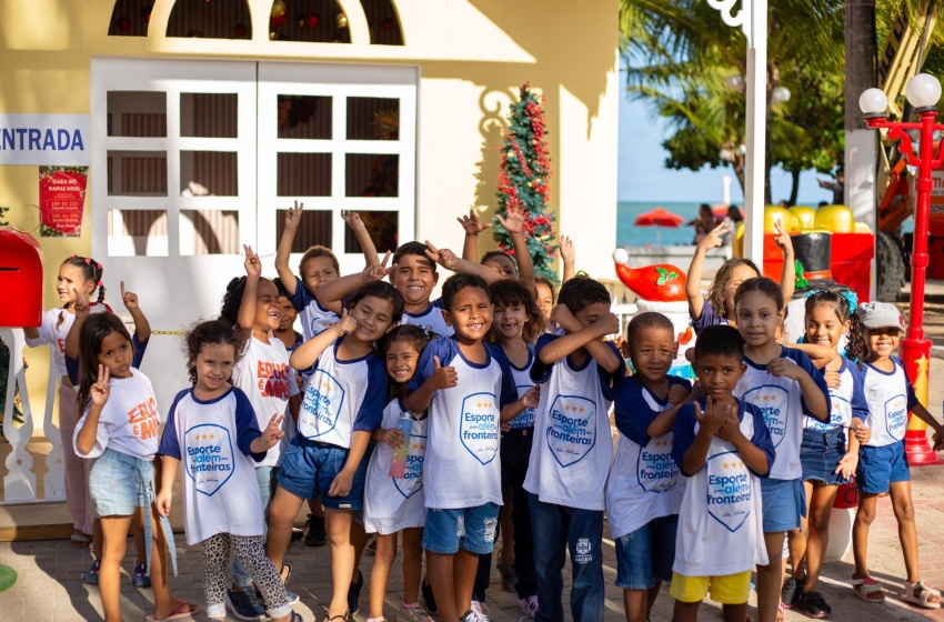 CMEI Sônia Cavalcante promove tarde de lazer para alunos na orla de Maceió